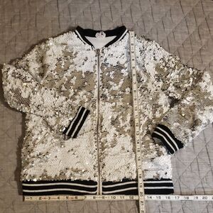 Sequin Embellished Kid's Jacket